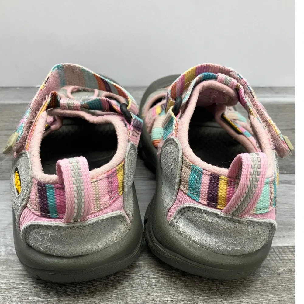 KEEN Newport H2 Kids Pink Striped Washable Water Sandals Size 10 US 1014935 - Picture 4 of 7